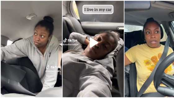 Young lady in pursuit of happiness gives out her belongings, now lives in a car, her video goes viral