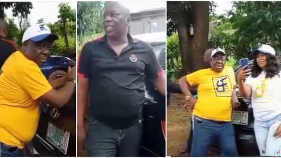 Back to being funny: Actor Charles Awurum shares video of colleague Mr Ibu as he resumes on movie set