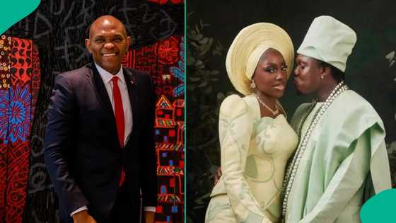 Tony Elumelu reacts after Zlatan Ibile shows off wedding gift, shares message to couple