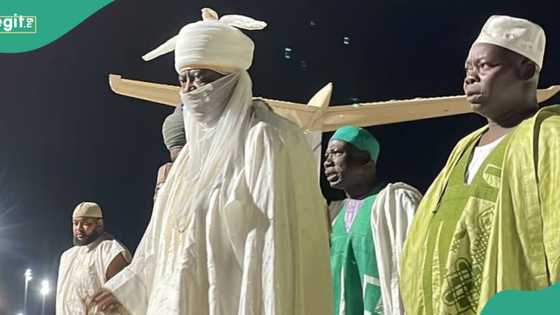 BREAKING: Tension as deposed Emir Bayero Returns to Kano, video emerges