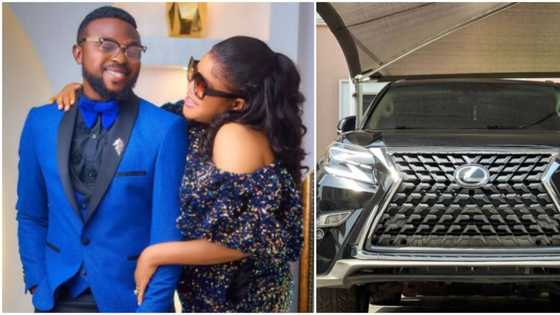 His wife bought it: Nigerians react as Toyin Abraham's husband gifts himself new car for birthday