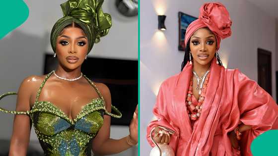 Iyabo Ojo's bestie Chioma Goodhair slays in glamorous outfit for wedding: "She looks beautiful"