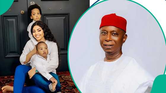 Regina Daniels and Ned Nwoko’s sons trend as senator attends their school inaugural gala alone