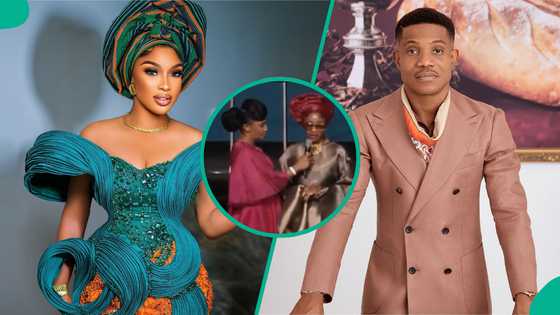 Tonto Dikeh sheds tears as she testifies at Pastor Jerry Eze’s church: "How I found my lost sister"