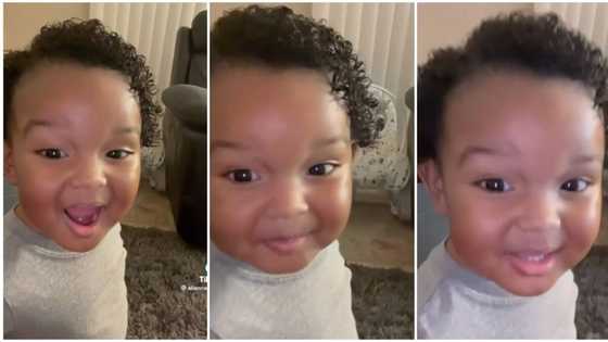 Cute baby girl with curly hair sings beautifully in high pitch voice, sweet video goes viral