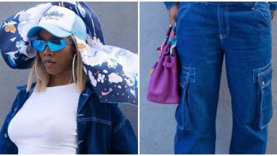 Singer Tiwa Savage rocks N7.5m Birkin bag in new photos as she flaunts skin in cutout pants