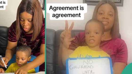 Son signs contract with mum that he won’t have girlfriend until 21, appears not to know