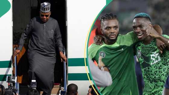 AFCON 2023: Shettima joins Super Eagles' celebration after win over South Africa, video trends