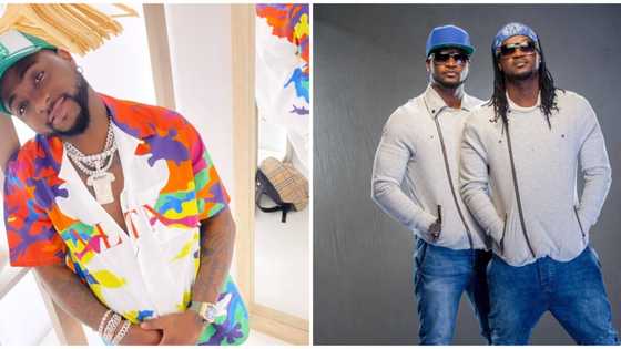 PSquare: Una don reunite, send my N1 million, Davido calls out twin brothers, Jude Okoye in video