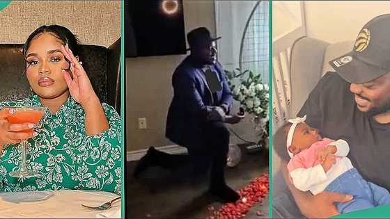 Pretty lady who fell in love with Uber driver welcomes baby, people react to sweet family video