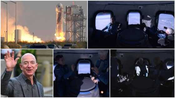 World richest man Jeff Bezos travels out of earth, goes to space, video shows him playing 'ball' with his crew