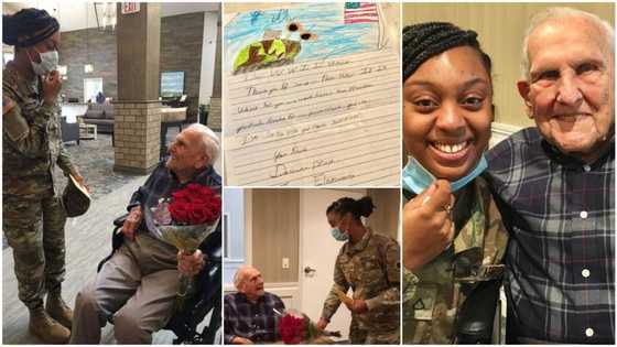 Old soldier keeps letter a kid wrote him 12 years ago, video shows how they finally met when she's 21