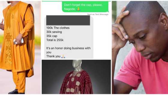 "He knows your capability": Nigerian man gets scared, runs away over text tailor sent him, shares it