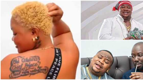 Cubana Chiefpriest forsakes lady who got wrong spelling of his name tattooed on her back, writes Chiefprince