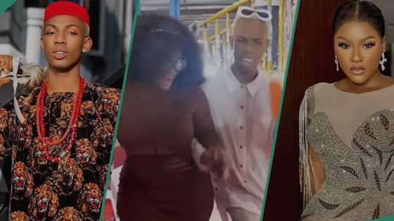 "So you respect God": James Brown rocks unusual outfit to church, dances with Destiny Etiko in video