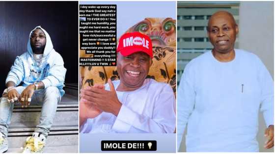 “I wake up everyday dey thank God say nah you born me”: Davido shares emotional post to appreciate his father