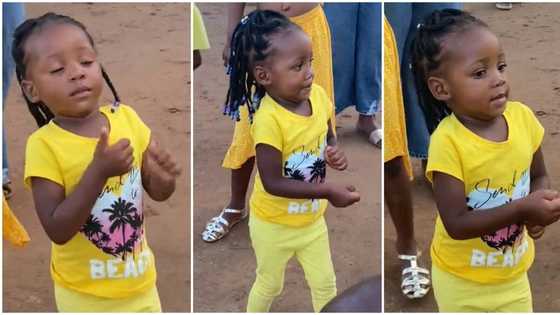 "She stopped breathing": Baby girl in yellow dress dances in public, video of her accurate steps goes viral