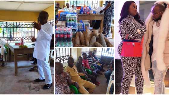 Assurance at last: Davido finally pays Chioma's bride price in Imo state, Chef Chi's dad spotted in photos