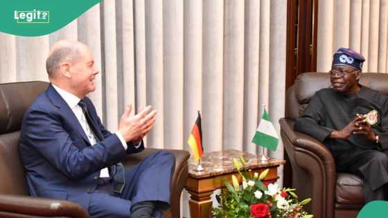 Just In: Tinubu meets top world leader, Scholz, in Abuja, photo, videos emerge