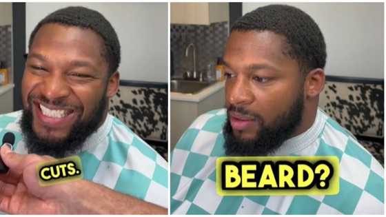 Man's sleek haircut transformation trends online: "Went from teddy bear to Yoruba demon"