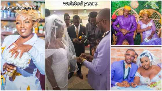 "My failed marriage": Woman shares cute wedding photos after her home broke down, video touches hearts