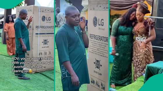 Bride captures moment her favourite uncle broke down in tears on her wedding day