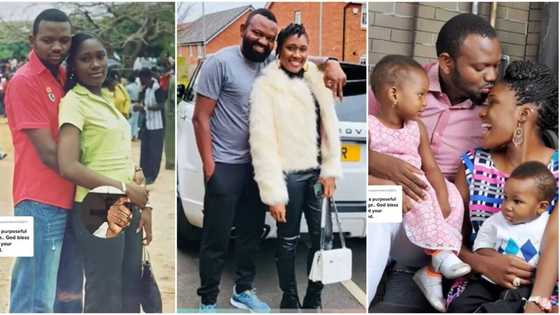 "We met in 2006": Nigerian lady posts 17-year-old throwback photos with her husband, video goes viral
