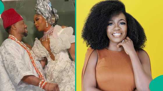Shade Ladipo raacts to Sharon Ooja's marriage, makes daring claim, fans comment: "Jesus fix ur girl"