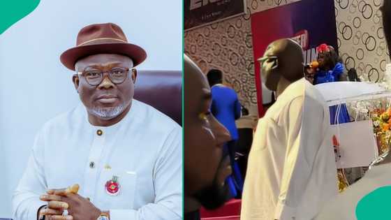 Popular Nigerian governor turns usher in church, viral video divides Nigerians