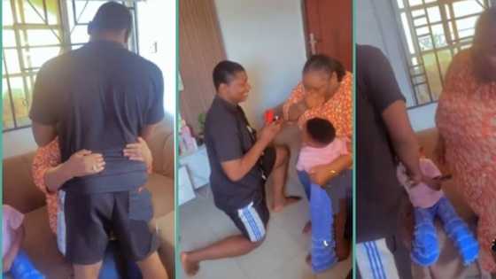 "Na film una dey act?" Internet abuzz as Nigerian man proposes to his plus-sized woman, video trends