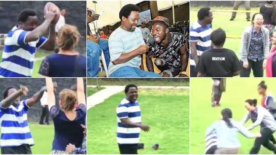 TB Joshua's pic with physically challenged man & video of him playing ball with church members stir reactions