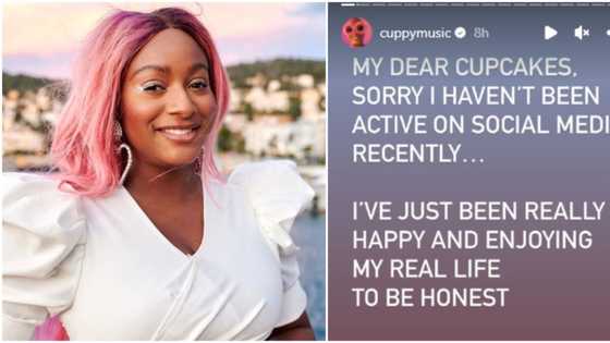 “I’ve been really happy and enjoying my real life”: DJ Cuppy finally returns to social media after engagement