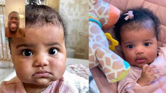 Kevin Hart tickled by 7-month-old daughter's reaction during video call