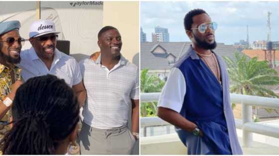 D’Banj chills with Akon, Chris Tucker other stars during Steve Harvey’s inaugural golf classic event in Dubai