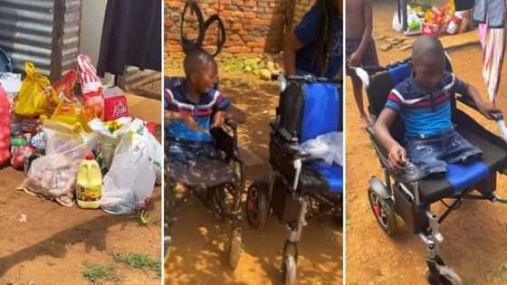 May God bless you abundantly: Kind group buys groceries, electric wheelchair for family in need