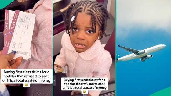 Parents frustrated as toddler snubs luxury first-class seat booked for her, refuses to sit during flight