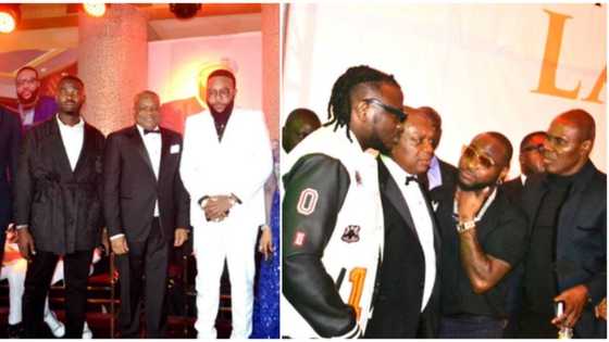 E-money at 40: APC presidential aspirant spotted in photos with Obi Cubana, Davido, others