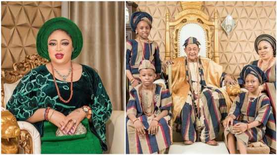Alaafin's wife: My husband is more caring than young men out there, he sometimes offers to assist me in the kitchen - Queen Ashiat reveals