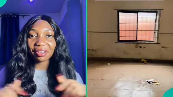 Lady moves into Lagos apartment, explains why she chose old house instead of new building