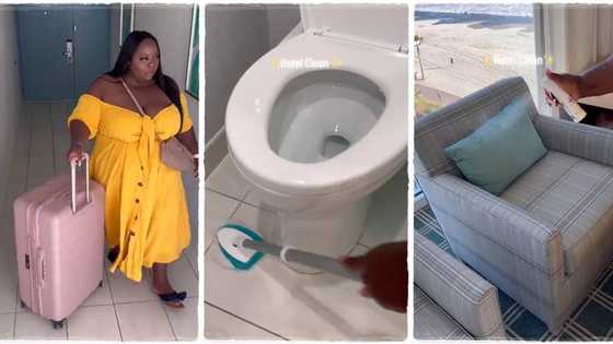 "They should employ her": Lady books posh hotel, cleans it thoroughly before lodging, video trends
