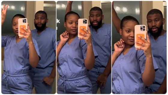Lady who is doctor celebrates her husband who is also a doctor, says she is thankful to meet him in school