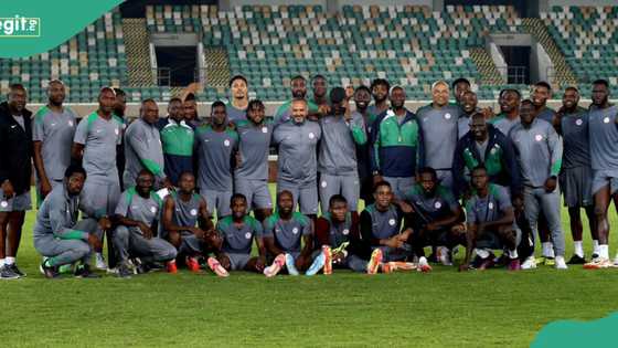 BREAKING: Finidi names Super Eagles’ starting XI to take on South Africa, turns to towering striker