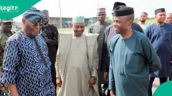 Hadaka: Da gaske an hango Atiku tare da Namadi Sambo da Yemi Osinbajo?