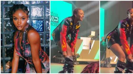 "Dem suppose slim fit am": Reactions to video of Ayra Starr adjusting her boots during performance