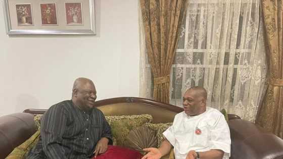 2023: Senator Orji Kalu hosts prominent PDP presidential aspirant, reveals what they discussed
