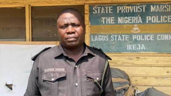 Massive shame as policeman is arrested for extorting N50k from NYSC member, his name and photo made public