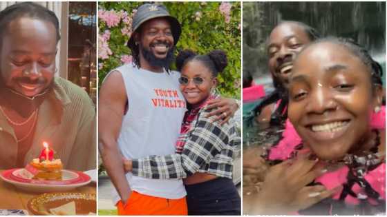 Love is sweet: Nigerians gush over cute video of Simi and Adekunle Gold as they celebrate AG Baby's birthday