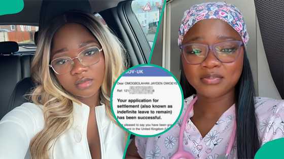 Nigerian lady in UK dances as her family’s application for settlement gets approved, shows mails