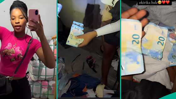 Okrika seller finds 100 euros in bale of clothes, netizens discuss exchange rates to naira