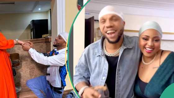 Regina Daniels sparks concerns as she playfully accepts Charles Okocha's marriage proposal